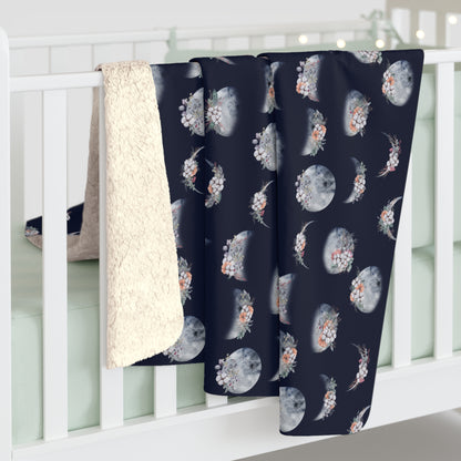 Lunar Garden Fleece Blanket