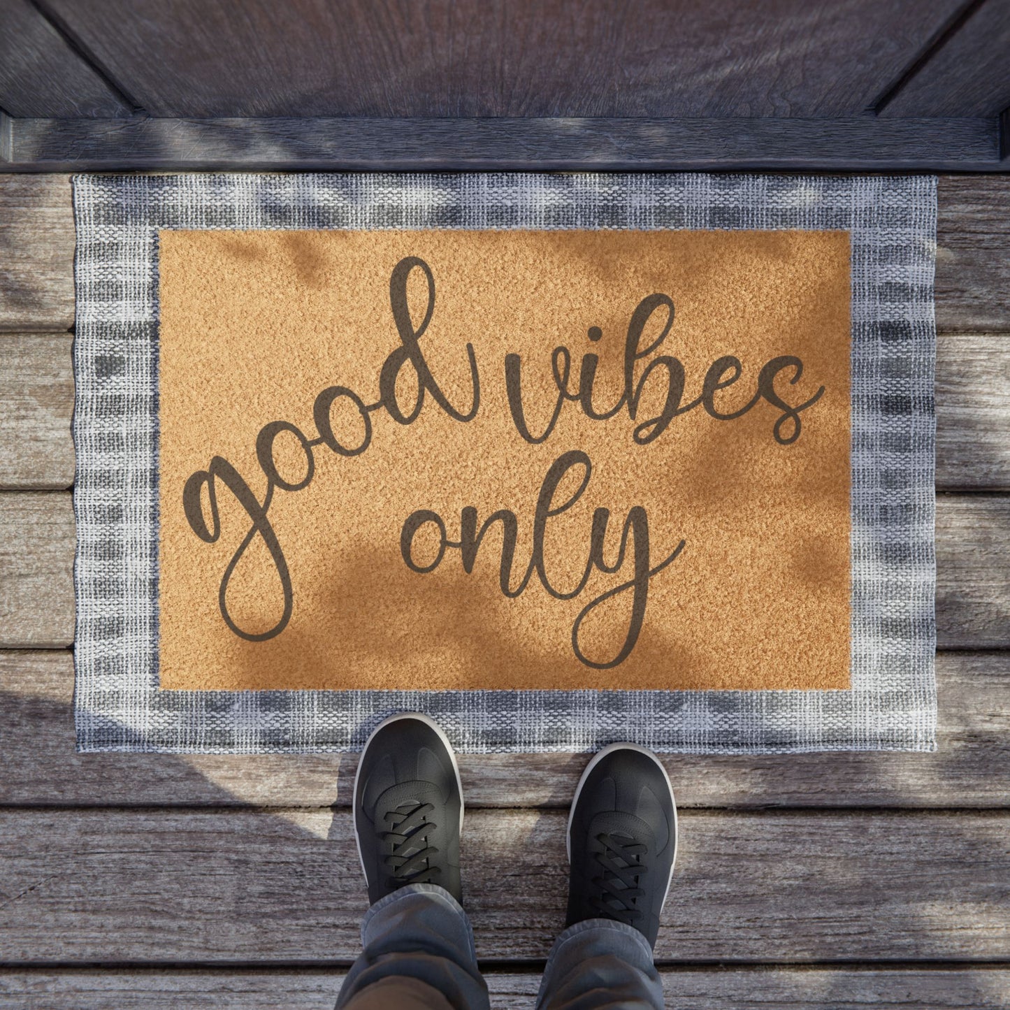 Good Vibes Only 2 Coconut Fiber Doormat