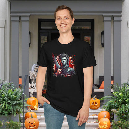 Creepy Halloween Slasher Adult T-shirt
