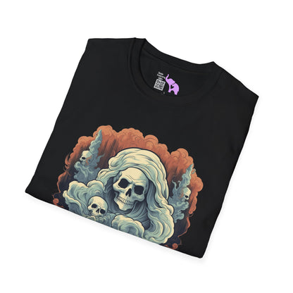 Creepy Ghost 4 Adult T-shirt