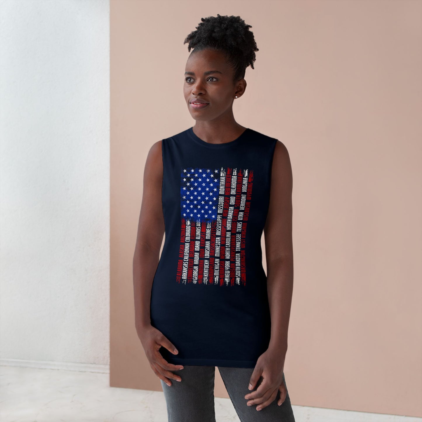 American Flag w/States Tank Top