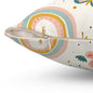 Whispering Wings & Rainbows Throw Pillow