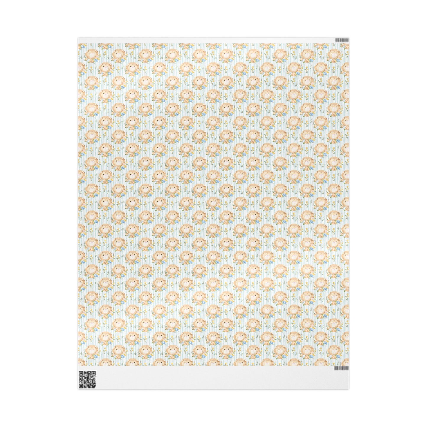 Lions in Bloom Wrapping Paper
