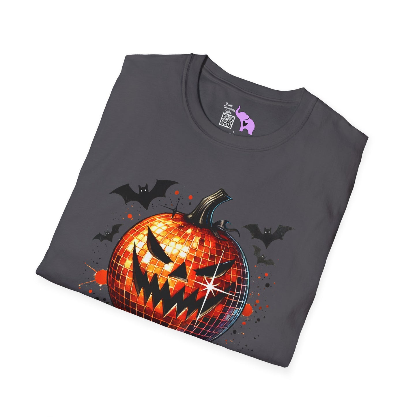 Orange Disco Pumpkin Adult T-shirt