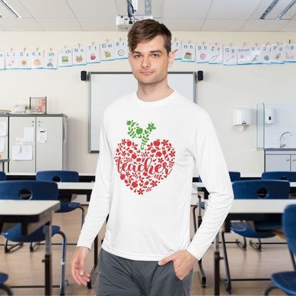 Teacher Heart 1 Adult Long Sleeve Tee