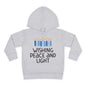 Hanukkah Wishing Peace & Light Toddler Pullover Fleece Hoodie