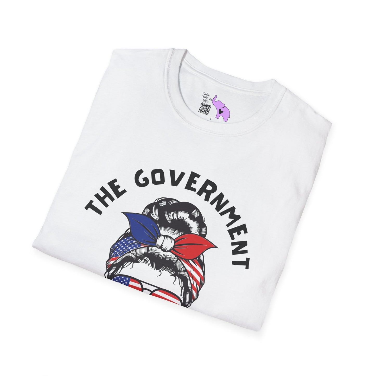 The Government is Lying To Us Female Skull/Glasses Adult T-shirt