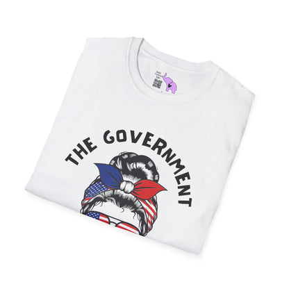 The Government is Lying To Us Female Skull/Glasses Adult T-shirt