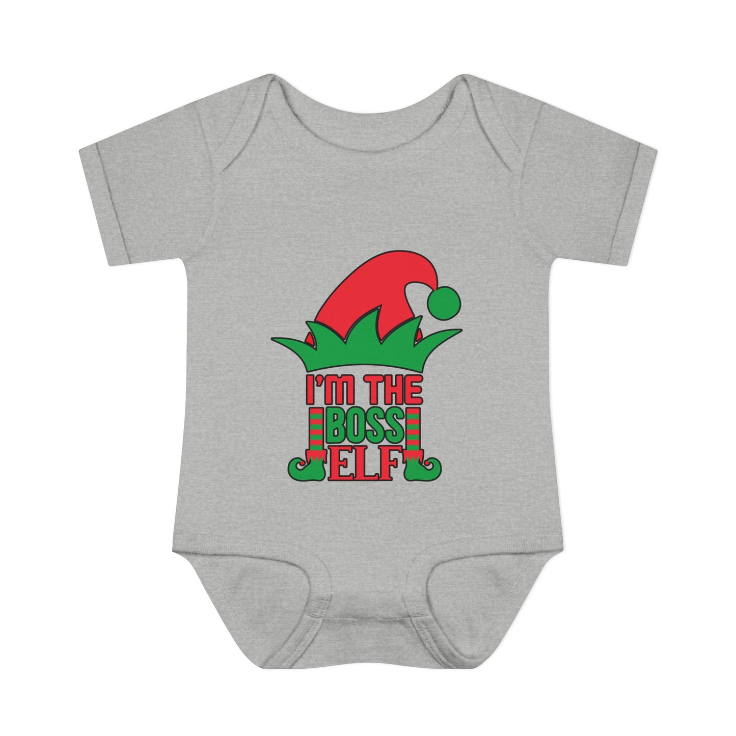 I'm The Boss Elf Infant Baby Rib Bodysuit