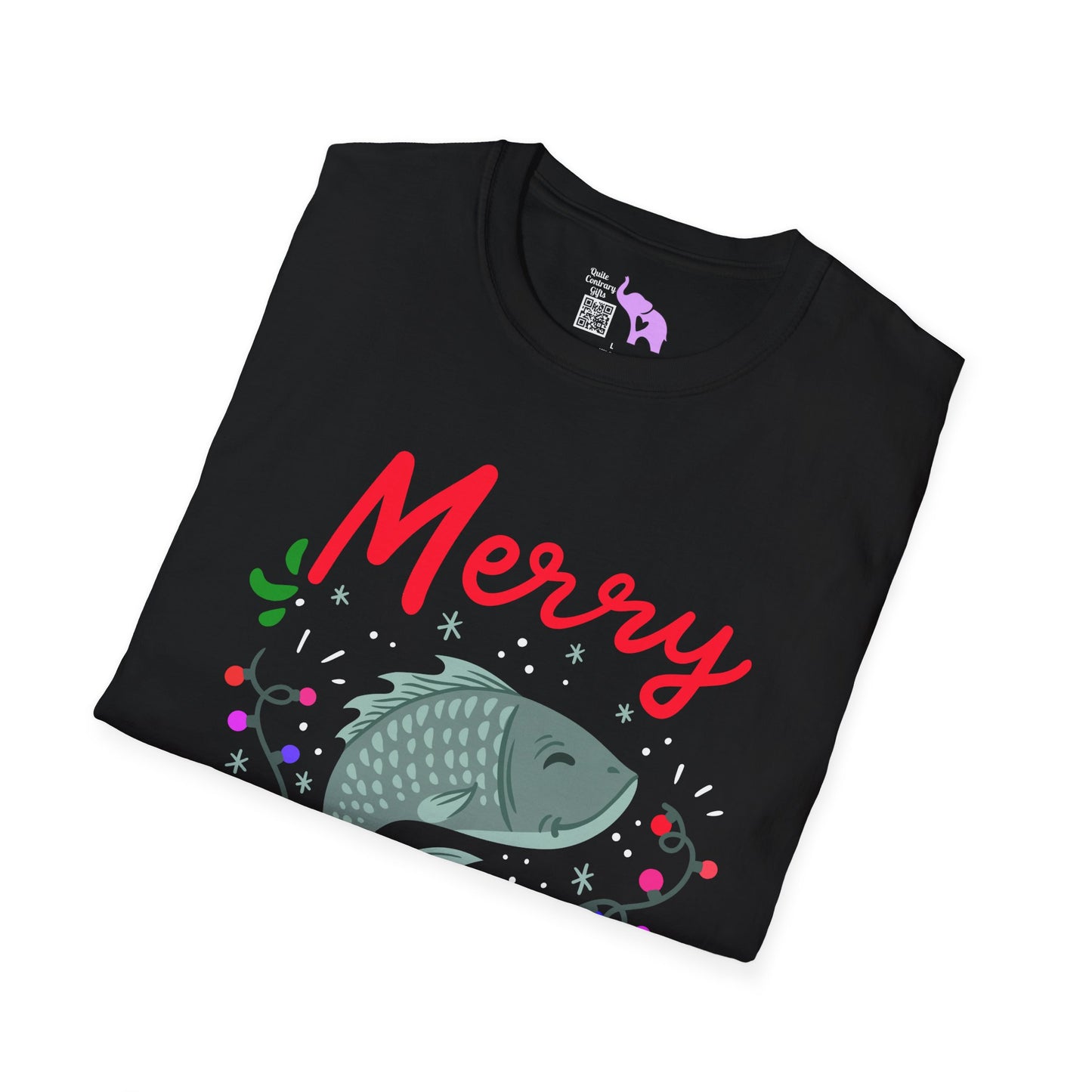 Merry Fishmas (Fish) Adult T-shirt