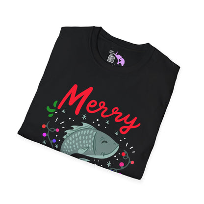 Merry Fishmas (Fish) Adult T-shirt