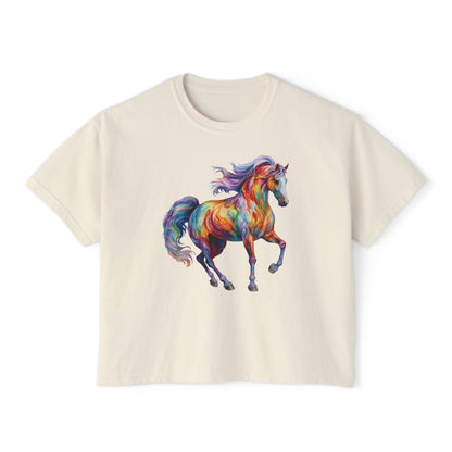Dreamscape Stallion Women's Boxy Tee