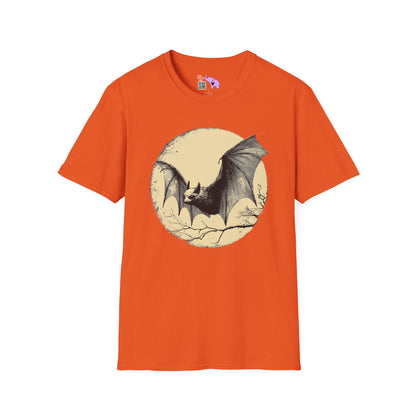 Bat Over Moon 2 Adult T-shirt