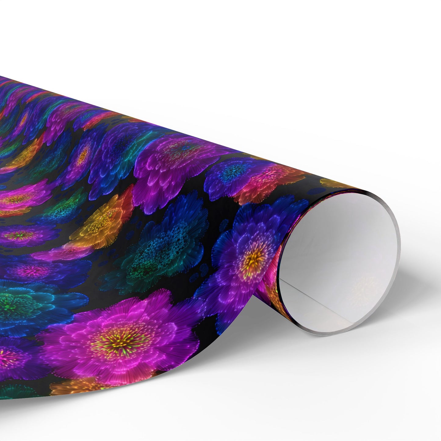 Luminous Carnations Wrapping Paper