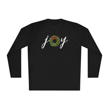 Joy w/Wreath Adult Long Sleeve Tee