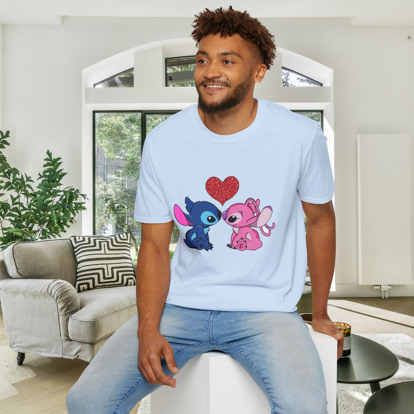 Stitch in Love 2 Adult Unisex Tshirt