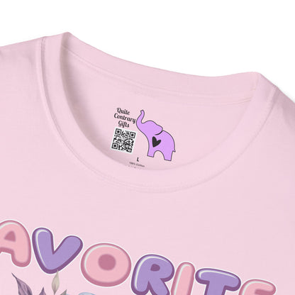 Favorite Auntie Skull Purple/Pink Adult T-shirt