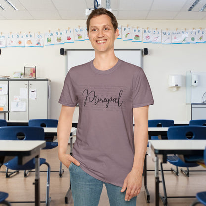Principal (Descriptive Words) Adult T-shirt
