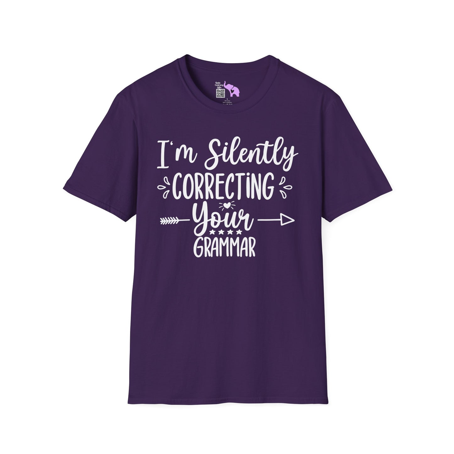 I'm Silently Correcting Your Grammar Adult T-shirt