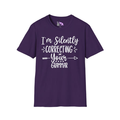 I'm Silently Correcting Your Grammar Adult T-shirt