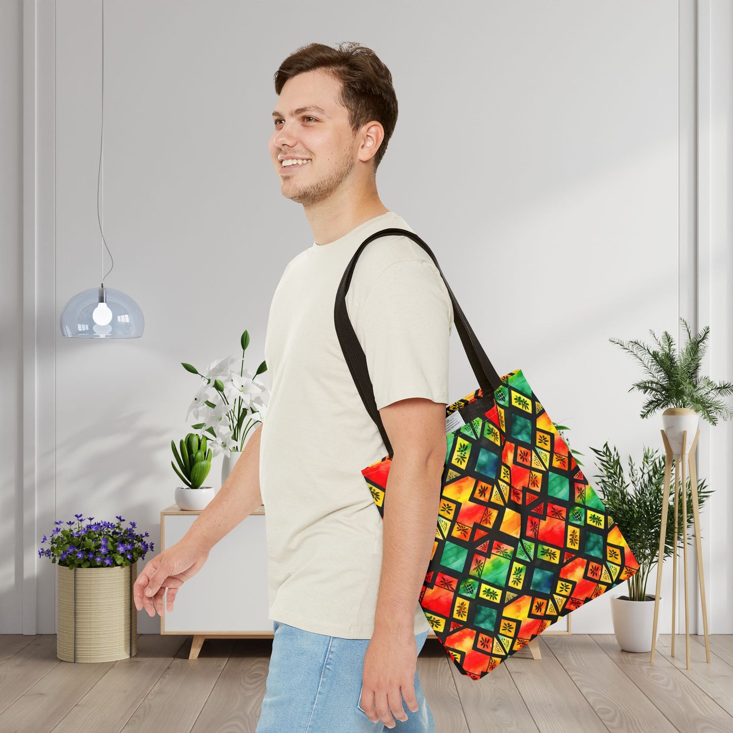 Freedom Flame Canvas Tote Bag