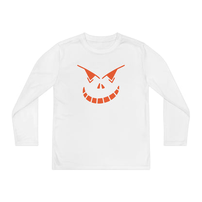Spooky Jack-O-Lantern Youth Long Sleeve Tee