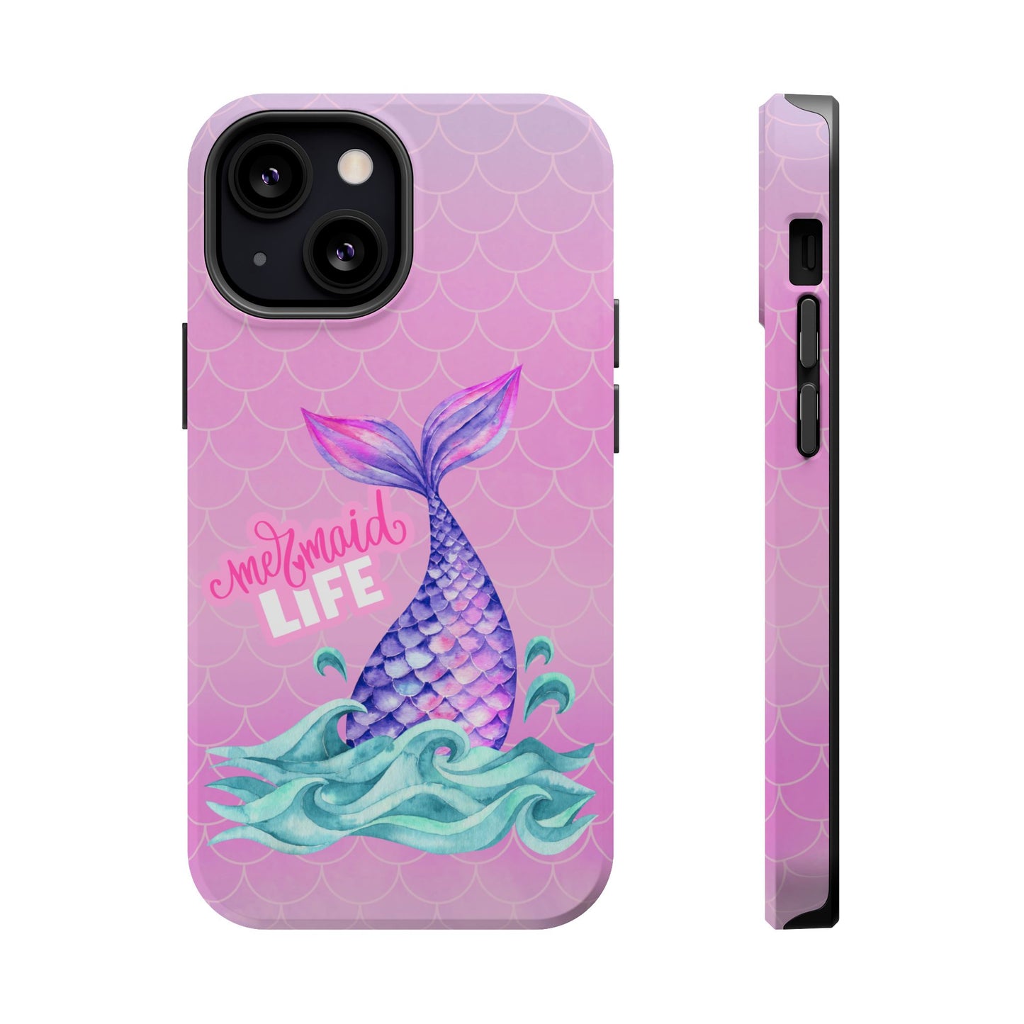 Pink Mermaid Life MagSafe® Compatible Tough Case for iPhone