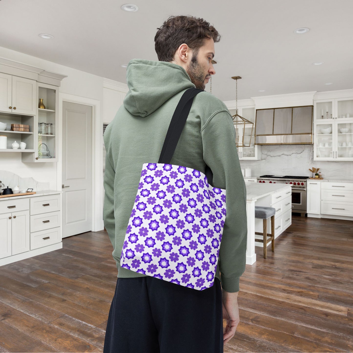 Purple Prism Garden Canvas Tote Bag