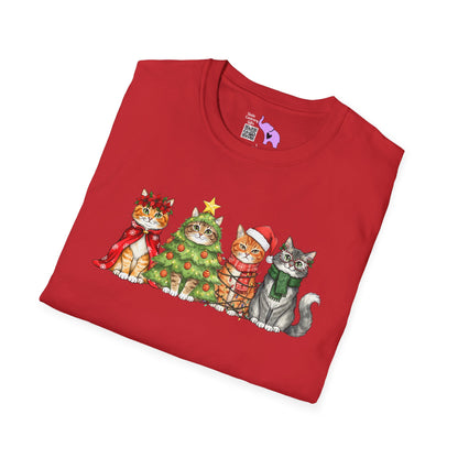 Purrfectly Festive Adult T-shirt