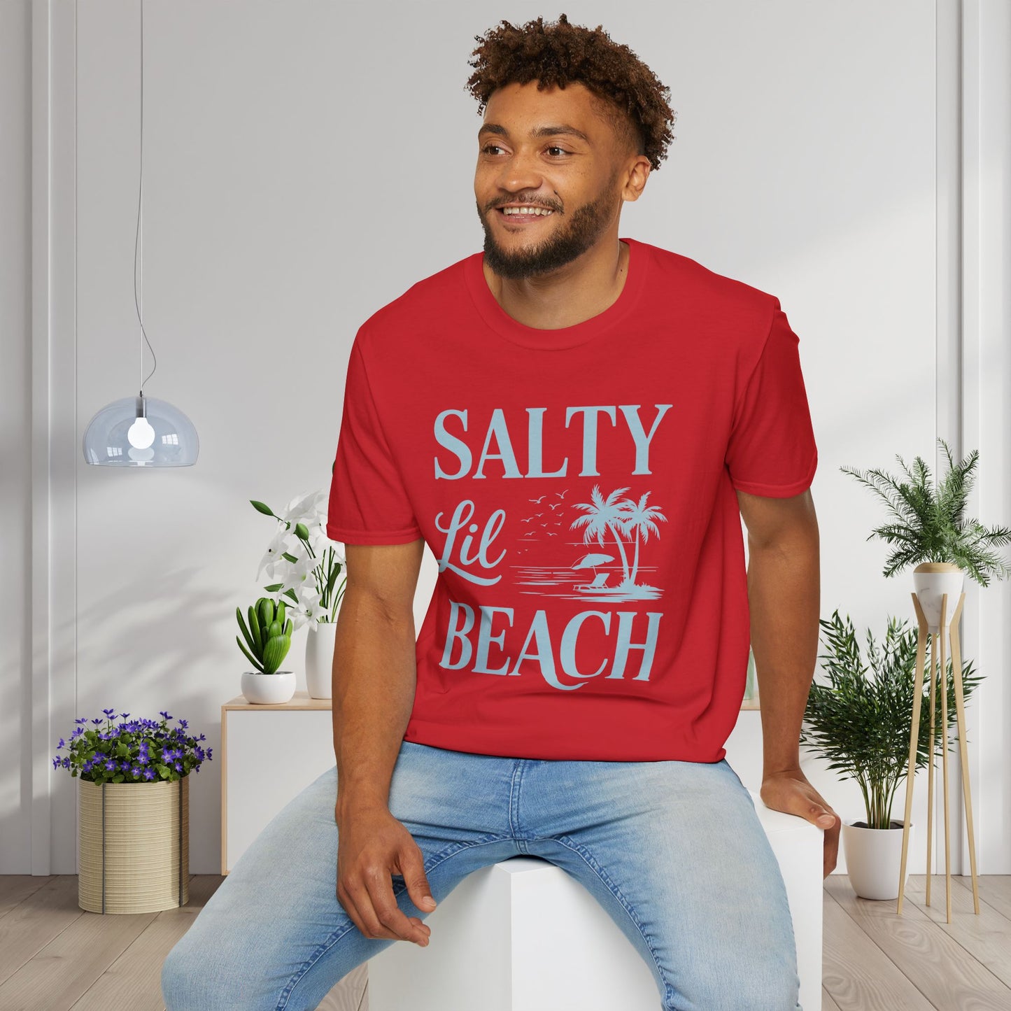 Salty LIl' Beach Adult T-shirt