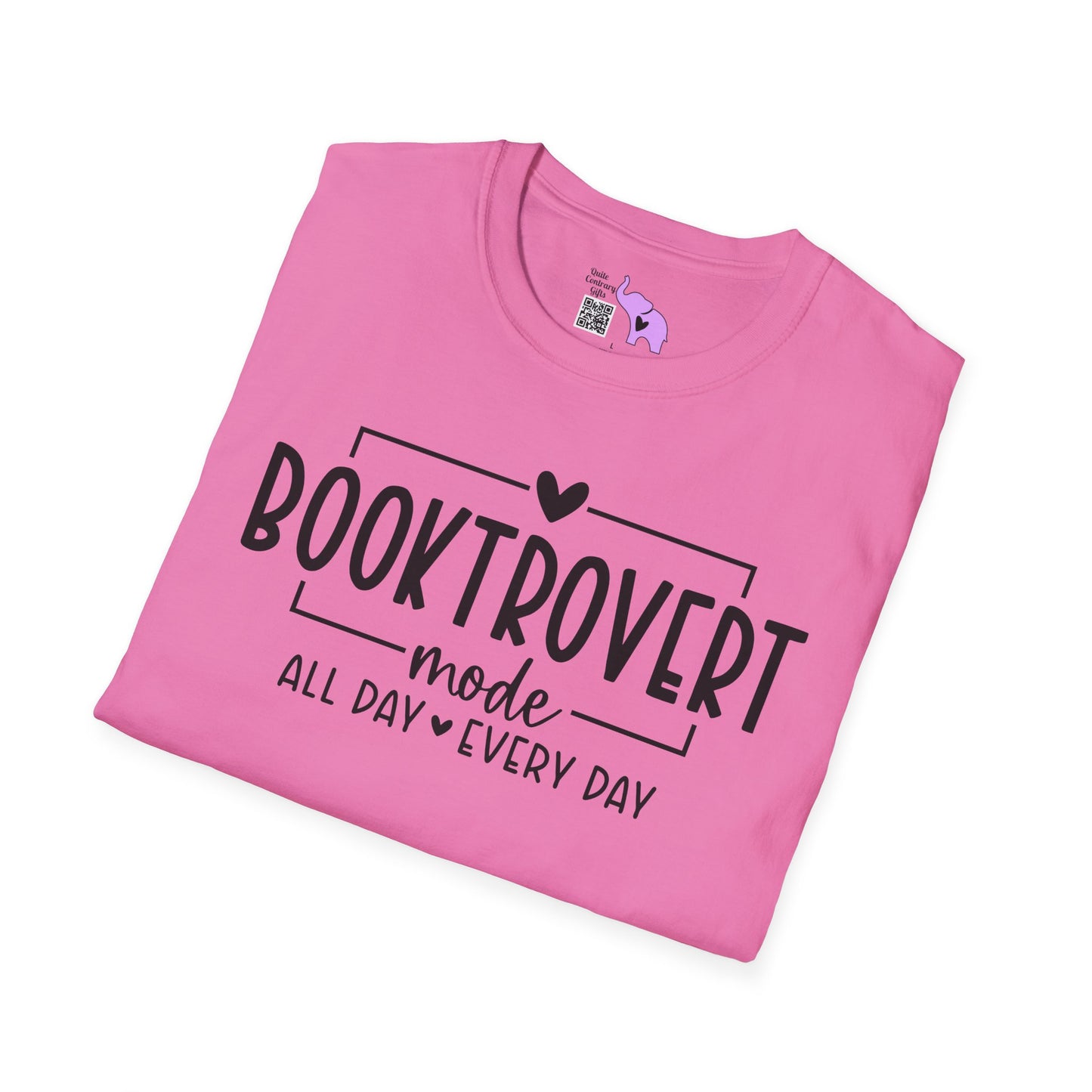 Booktrovert Mode All Day Every Day Adult T-shirt