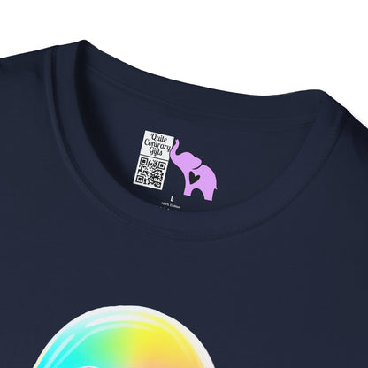 Neon Ghostly Boo Adult T-shirt