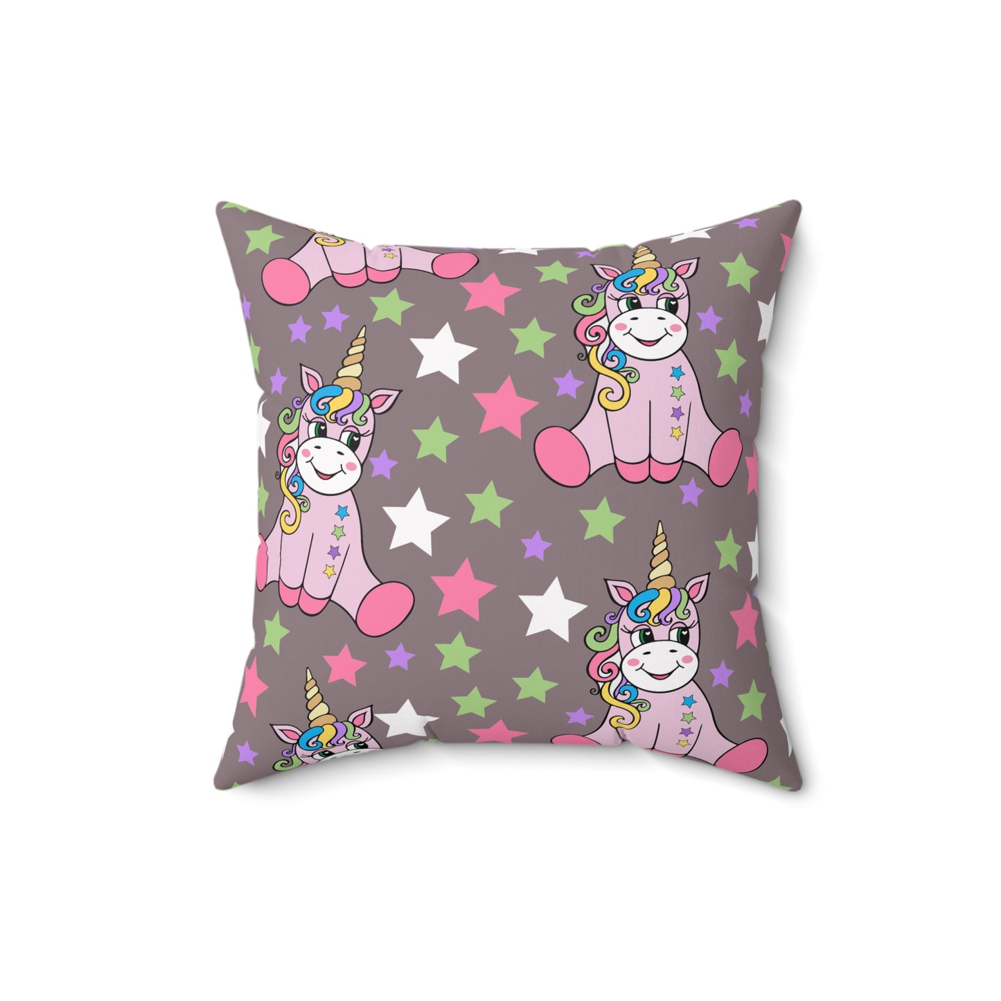 Stardust Unicorn Dreams Throw Pillow