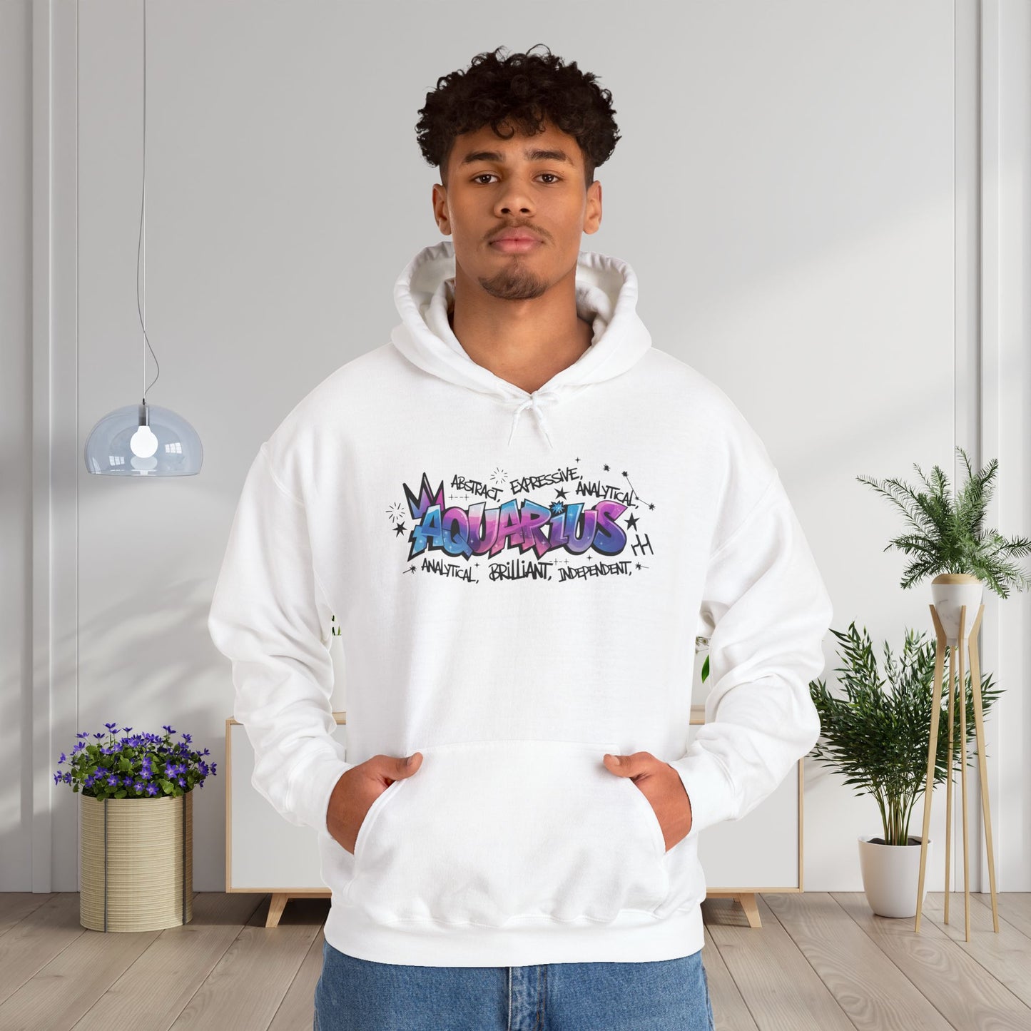 Aquarius Street Art Heavy Blend™ Hooded Sweatshirt