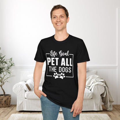 Life Goal Pet All The Dogs Adult T-shirt