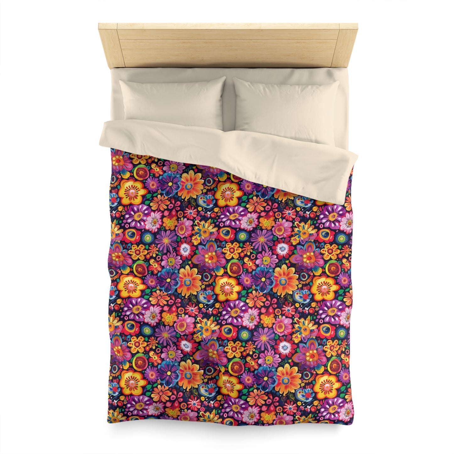 Floral Fiesta Microfiber Duvet Cover