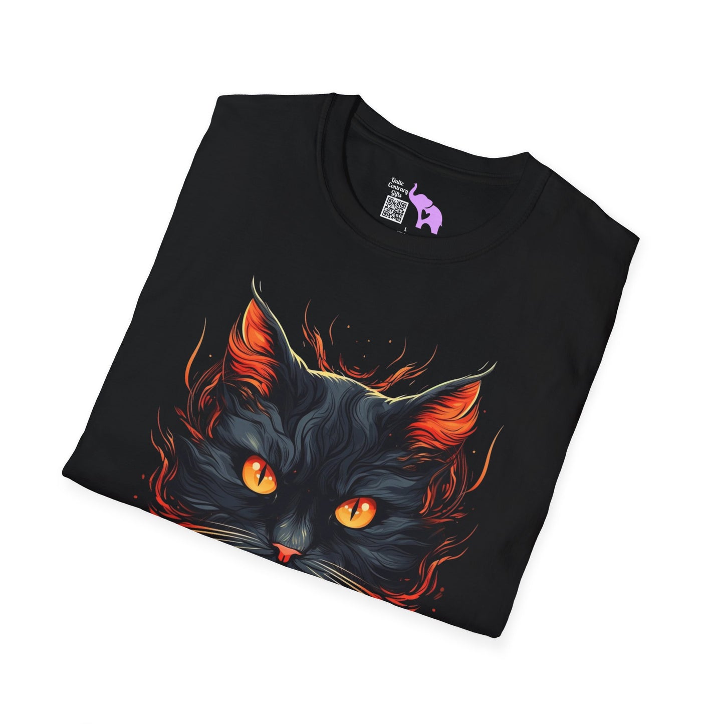 Creepy Black Cats 10 Adult T-shirt