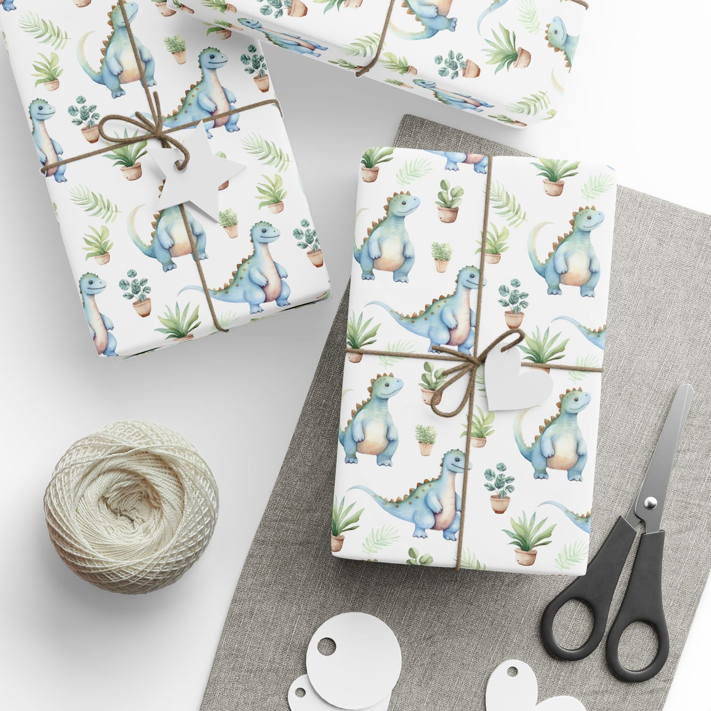 Adorable Dinosaurs Wrapping Paper