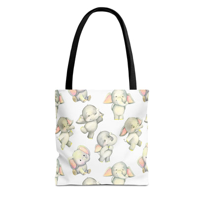 Dancing Elephants Canvas Tote Bag