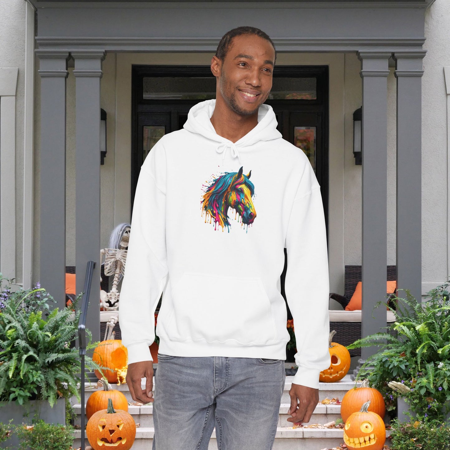 Colorful Horse Heavy Blend™ Hooded Sweatshirt