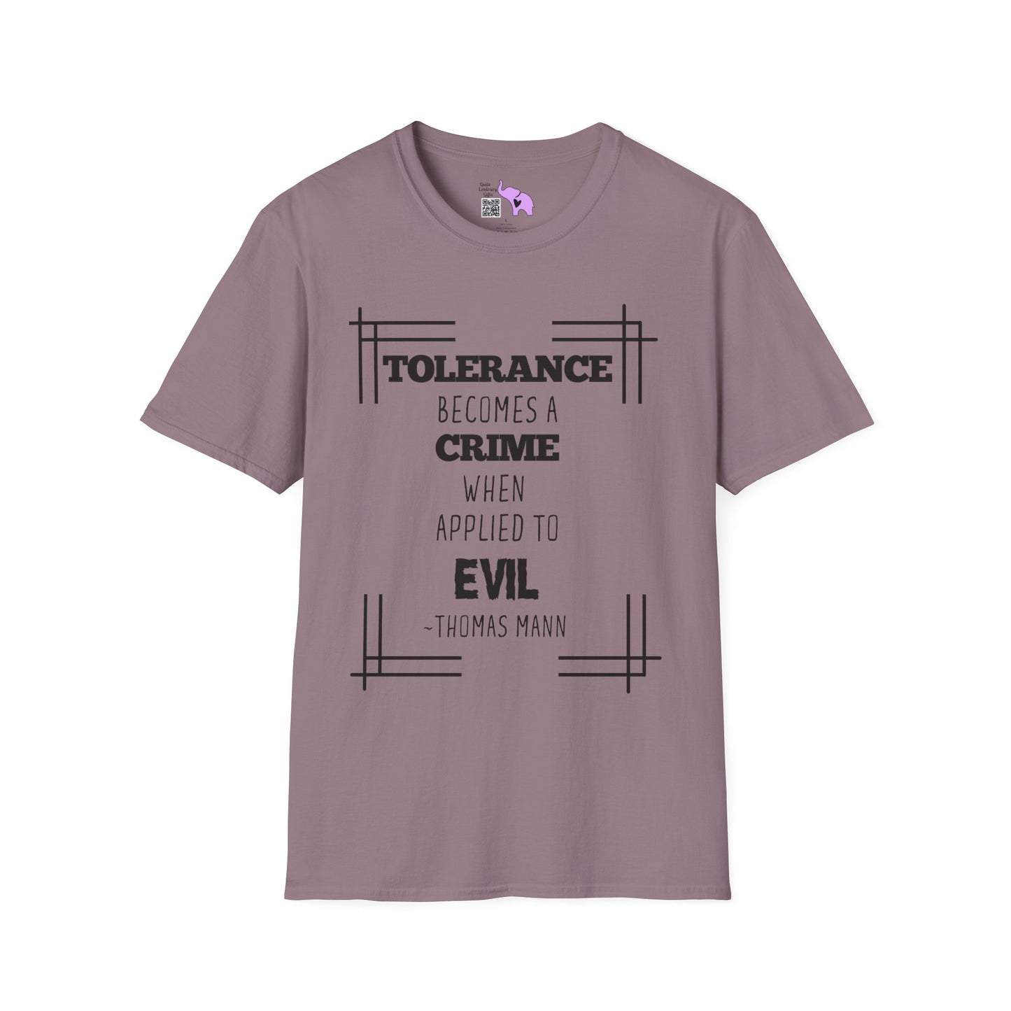 Tolerance Becomes A Crime When Applied to Evil Adult T-shirt