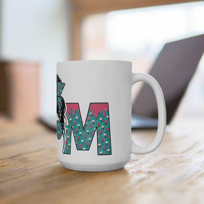 Cool Mom (Teal) Ceramic Mug, (11oz, 15oz)