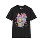 Neon Sugar Skull Adult T-shirt