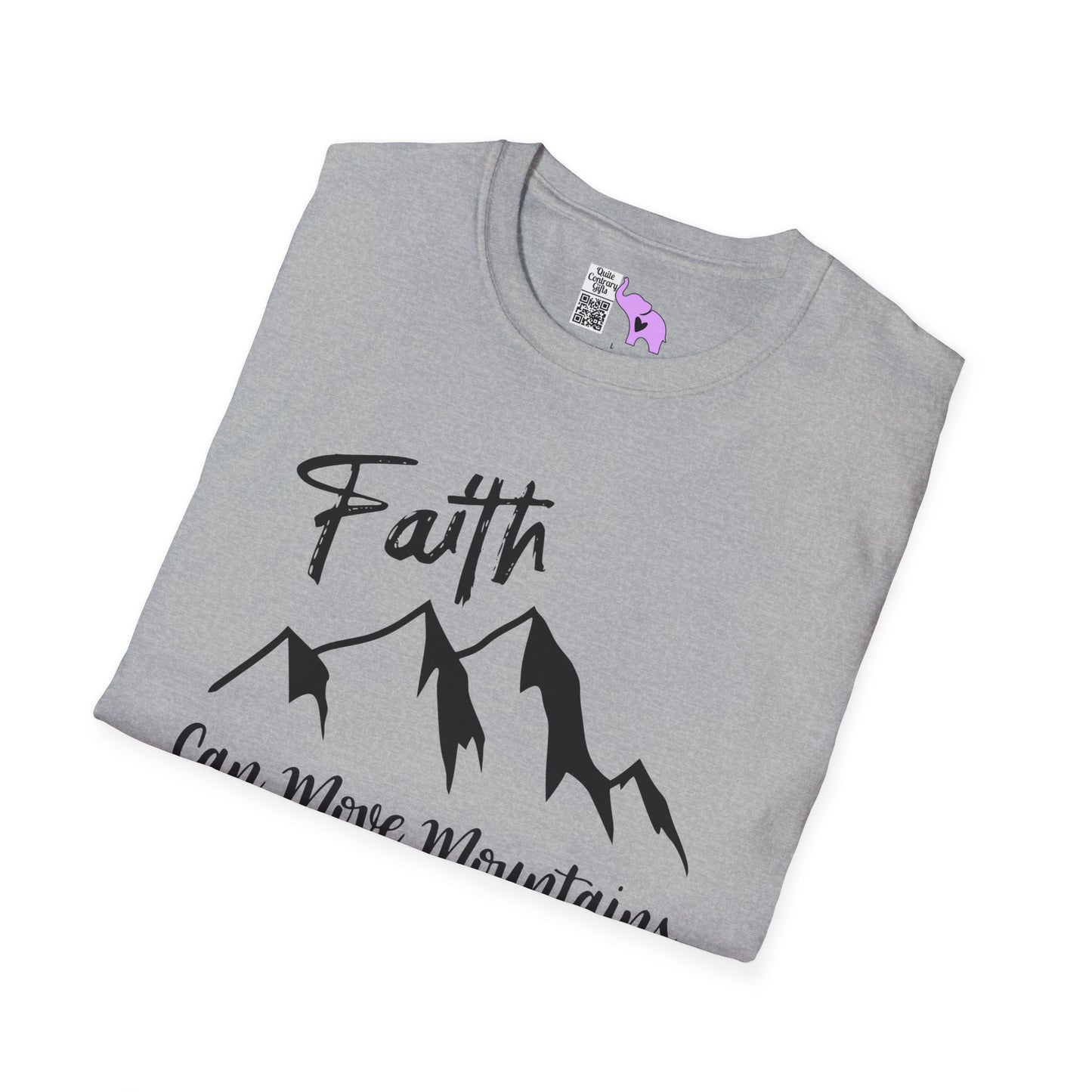 Faith Can Move Mountains Adult T-shirt
