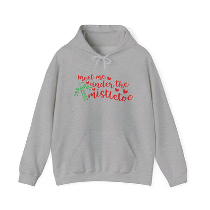 Meet Me Under The Mistletoe Adult Heavy Blend™ Hooded Sweatshirt