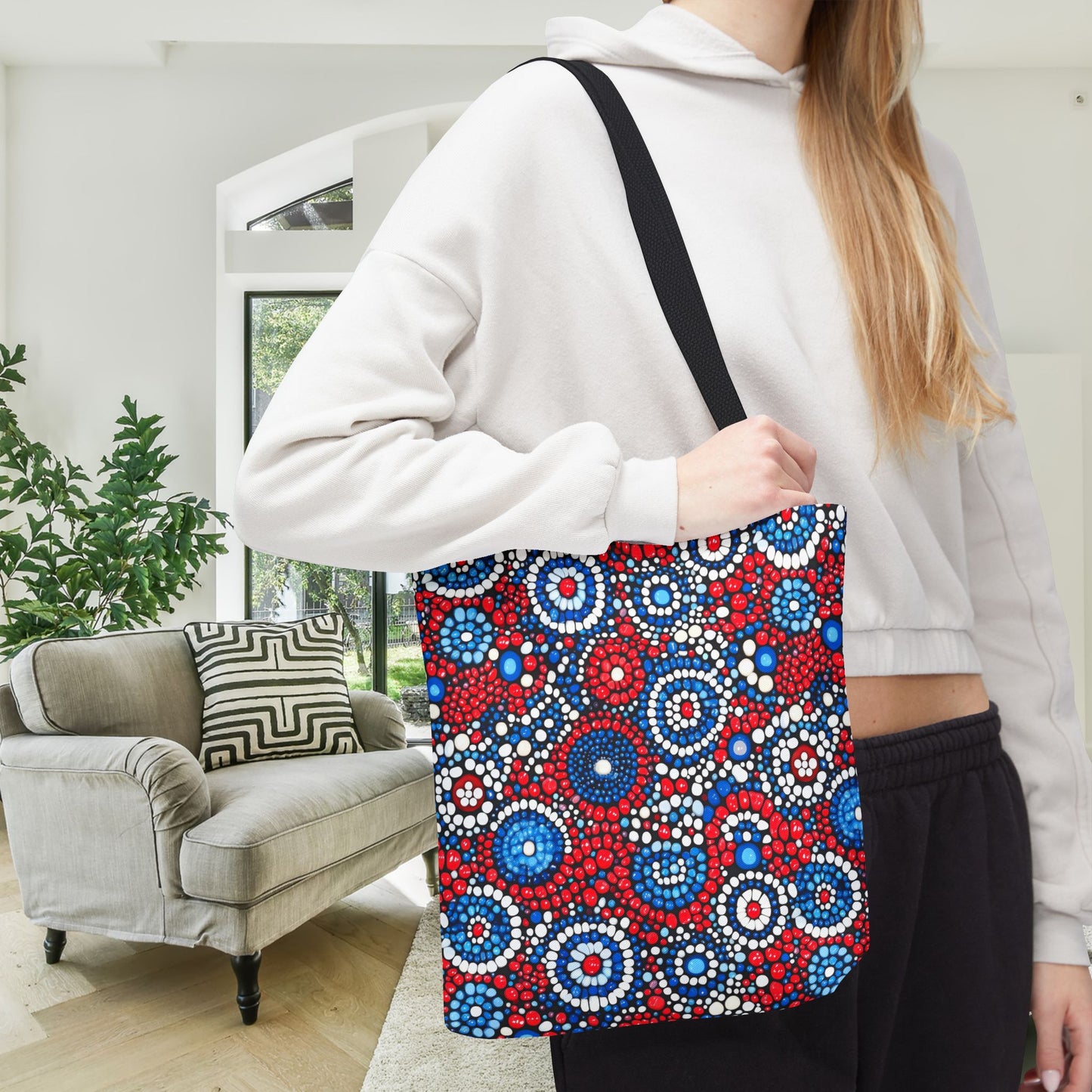 Patriot Pulse Canvas Tote Bag