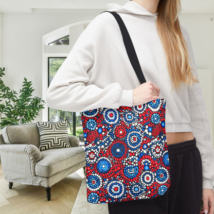 Patriot Pulse Canvas Tote Bag