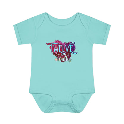Stardust Baby Milestone Bodysuit-Twelve Months