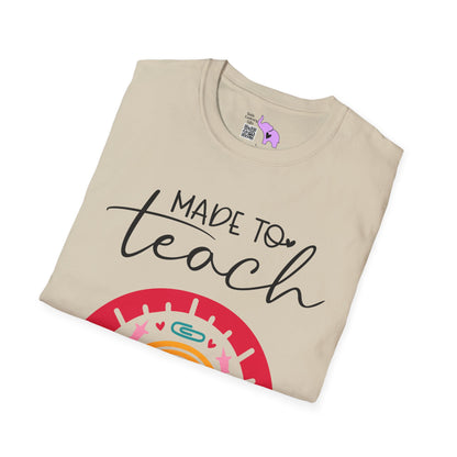 Made to Teach Rainbow Adult T-shirt