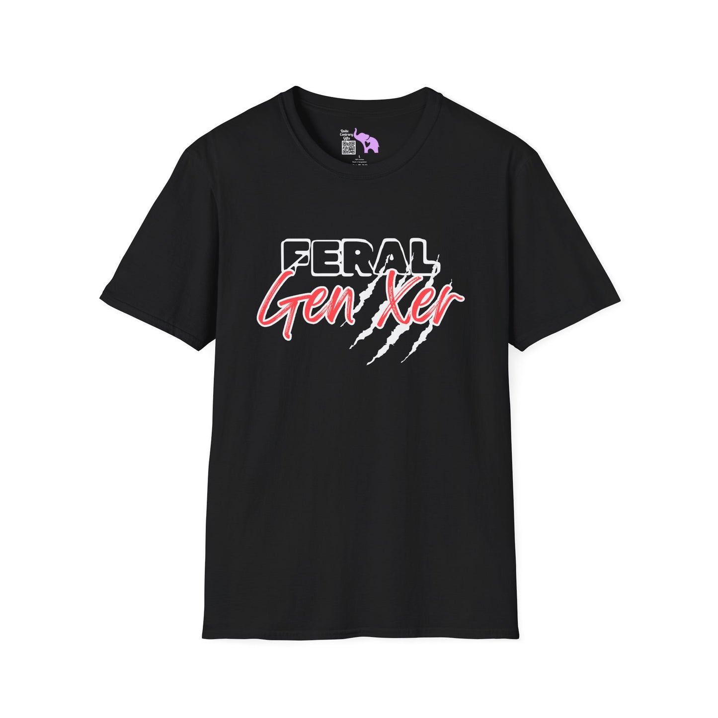Feral GenXer w/Claws Adult T-Shirt
